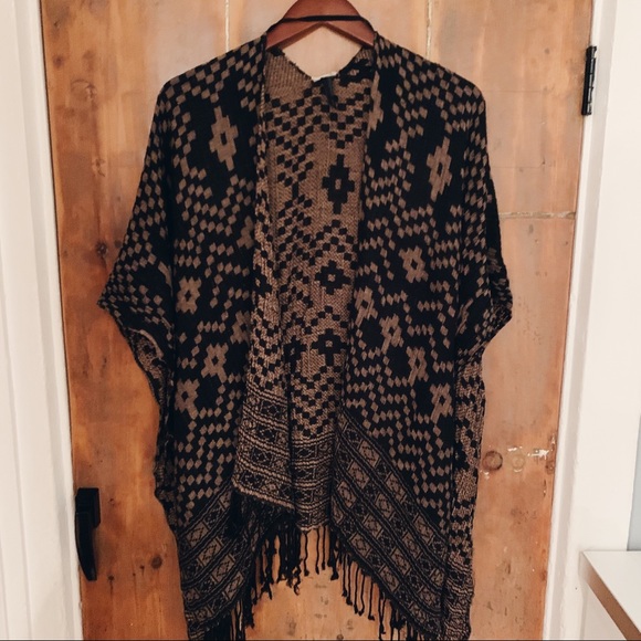 Urban Outfitters Reversible Poncho - Picture 1 of 2